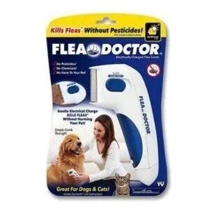 Flea Doctor Electrically Charged Flea Comb As Seen On TV Dogs & Cats NEW…
